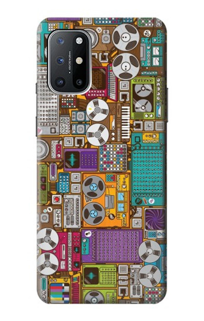S3879 Retro Music Doodle Case For OnePlus 8T