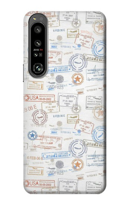 S3903 Travel Stamps Case For Sony Xperia 1 IV