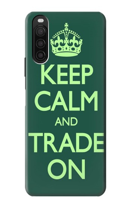 S3862 Keep Calm and Trade On Case For Sony Xperia 10 III