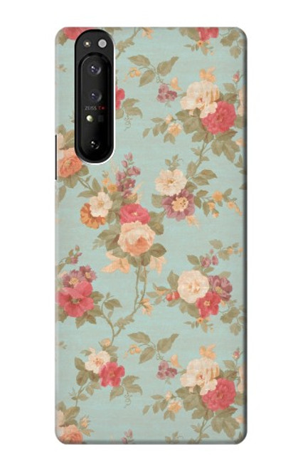 S3910 Vintage Rose Case For Sony Xperia 1 III