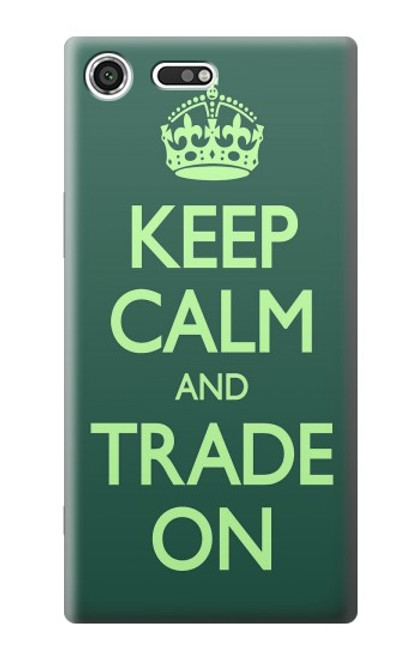 S3862 Keep Calm and Trade On Case For Sony Xperia XZ Premium