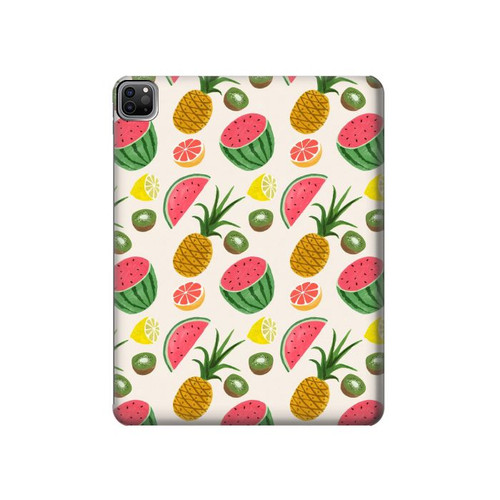 S3883 Fruit Pattern Hard Case For iPad Pro 12.9 (2022,2021,2020,2018, 3rd, 4th, 5th, 6th)