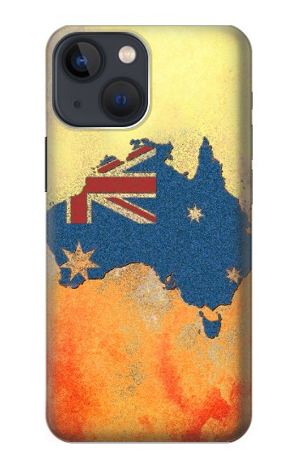 S2494 Australia Flag Map Rock Texture Case For iPhone 14