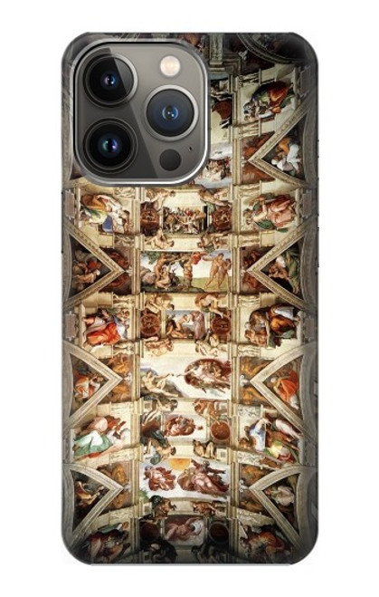 S0177 Michelangelo Chapel ceiling Case For iPhone 14 Pro