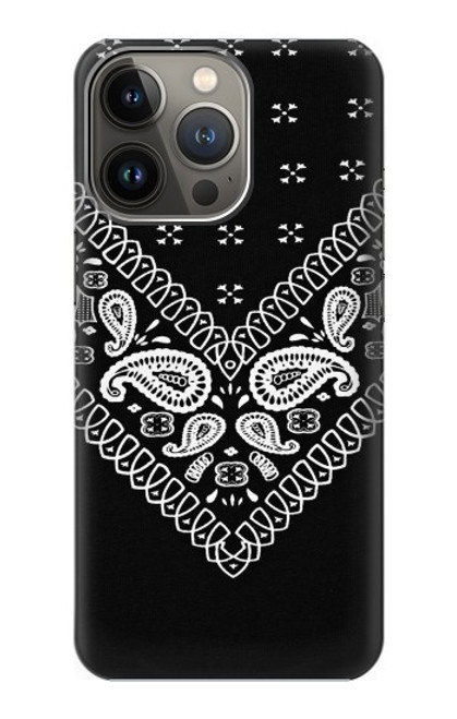 S3363 Bandana Black Pattern Case For iPhone 14 Pro