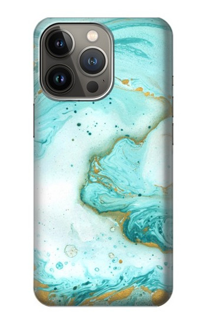 S3399 Green Marble Graphic Print Case For iPhone 14 Pro