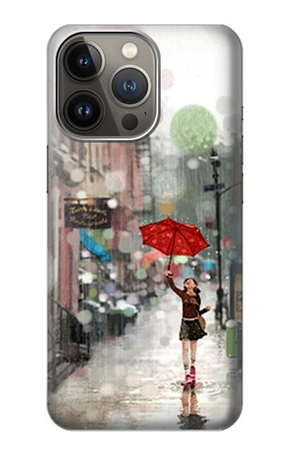 S0108 Girl in The Rain Case For iPhone 14 Pro Max