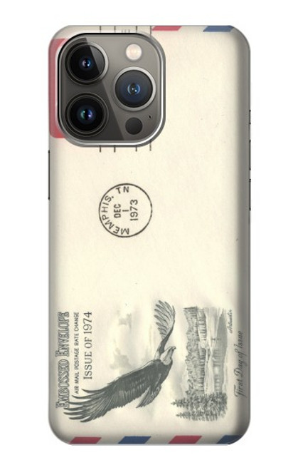 S3551 Vintage Airmail Envelope Art Case For iPhone 14 Pro Max