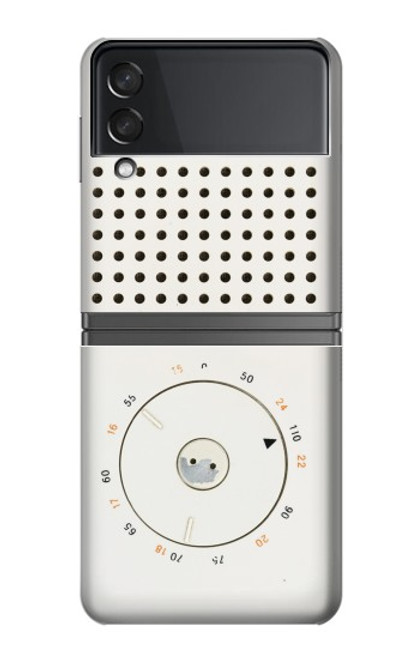 S1857 Retro Transistor Radio Case For Samsung Galaxy Z Flip 4