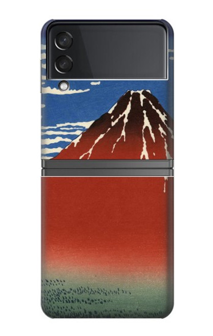 S2390 Katsushika Hokusai Red Fuji Case For Samsung Galaxy Z Flip 4