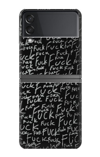 S3478 Funny Words Blackboard Case For Samsung Galaxy Z Flip 4