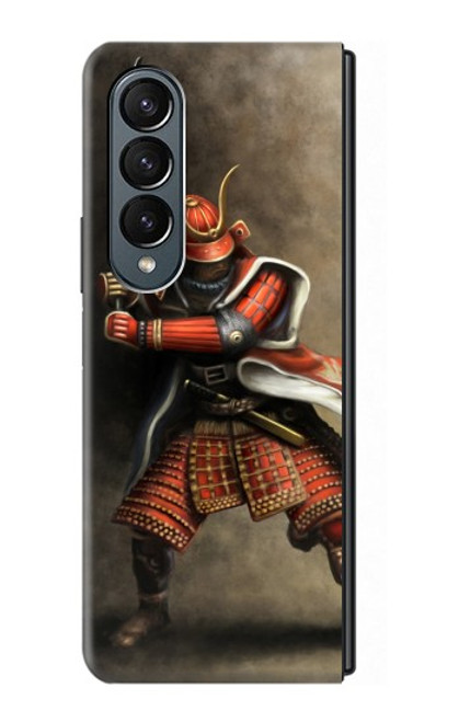 S0796 Japan Red Samurai Case For Samsung Galaxy Z Fold 4