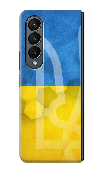 S3006 Ukraine Football Soccer Case For Samsung Galaxy Z Fold 4