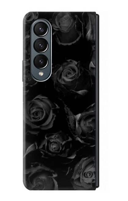 S3153 Black Roses Case For Samsung Galaxy Z Fold 4