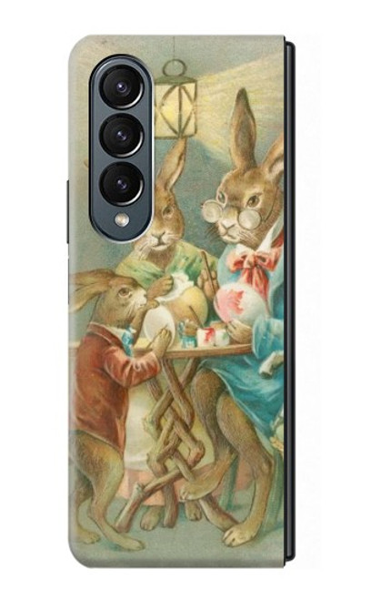 S3164 Easter Rabbit Family Case For Samsung Galaxy Z Fold 4