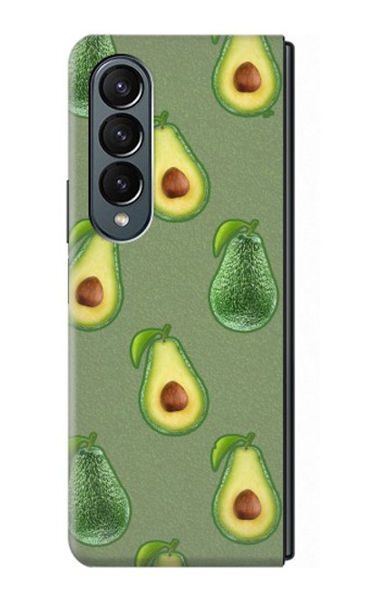 S3285 Avocado Fruit Pattern Case For Samsung Galaxy Z Fold 4