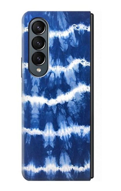 S3671 Blue Tie Dye Case For Samsung Galaxy Z Fold 4