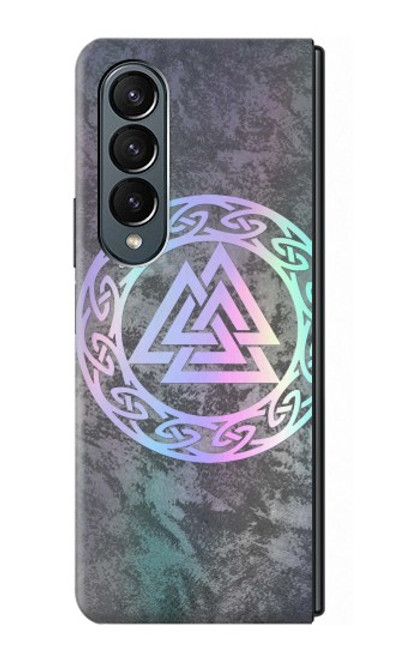 S3833 Valknut Odin Wotans Knot Hrungnir Heart Case For Samsung Galaxy Z Fold 4