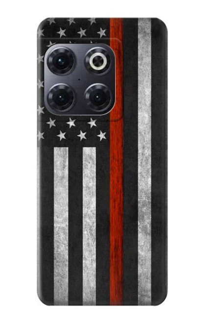 S3472 Firefighter Thin Red Line Flag Case For OnePlus 10T