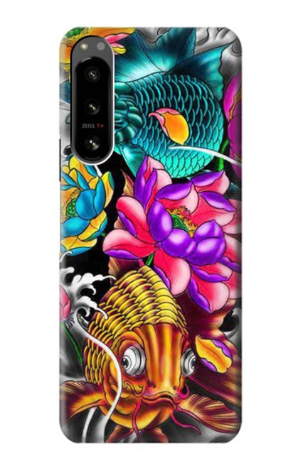 S1630 Fish Japanese Oriental Tattoo Case For Sony Xperia 5 IV