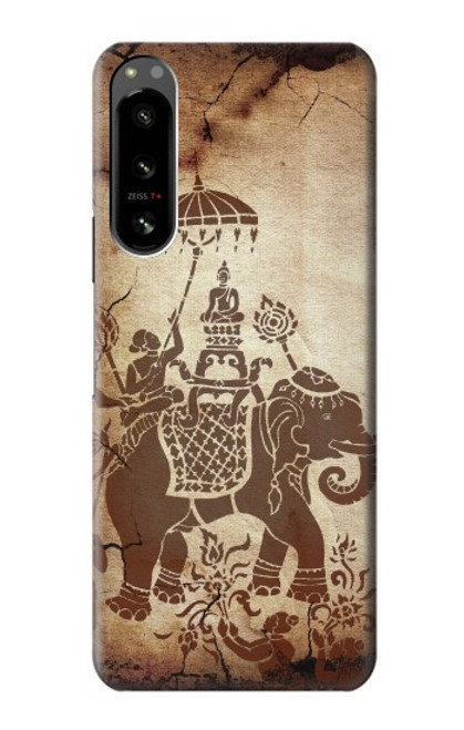 S2102 Thai Art Buddha on Elephant Case For Sony Xperia 5 IV