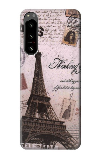 S2211 Paris Postcard Eiffel Tower Case For Sony Xperia 5 IV