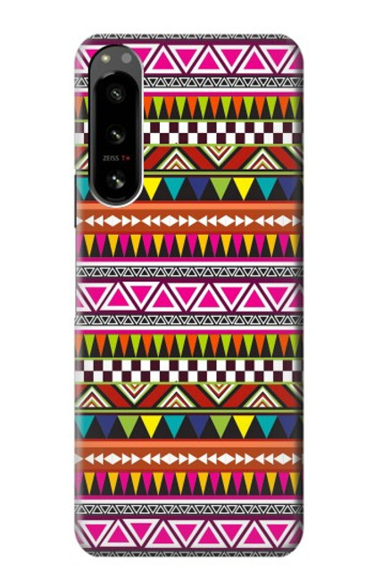 S2292 Aztec Tribal Pattern Case For Sony Xperia 5 IV