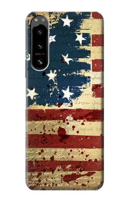 S2349 Old American Flag Case For Sony Xperia 5 IV