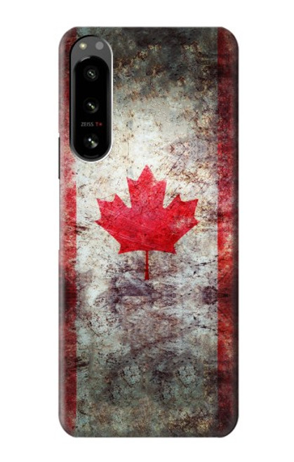S2490 Canada Maple Leaf Flag Texture Case For Sony Xperia 5 IV