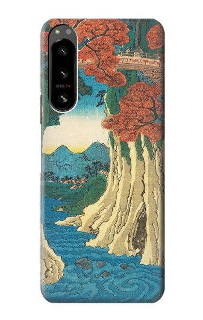 S3348 Utagawa Hiroshige The Monkey Bridge Case For Sony Xperia 5 IV