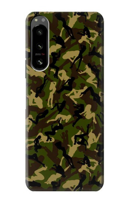 S3356 Sexy Girls Camo Camouflage Case For Sony Xperia 5 IV