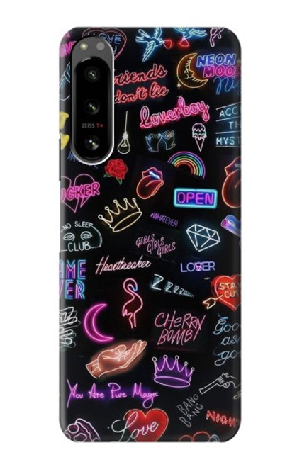 S3433 Vintage Neon Graphic Case For Sony Xperia 5 IV