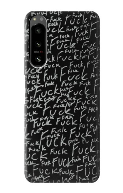 S3478 Funny Words Blackboard Case For Sony Xperia 5 IV