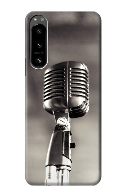 S3495 Vintage Microphone Case For Sony Xperia 5 IV