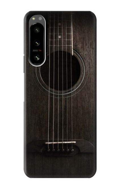 S3834 Old Woods Black Guitar Case For Sony Xperia 5 IV