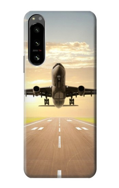 S3837 Airplane Take off Sunrise Case For Sony Xperia 5 IV