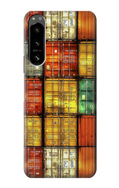 S3861 Colorful Container Block Case For Sony Xperia 5 IV