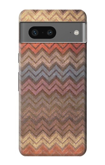 S3752 Zigzag Fabric Pattern Graphic Printed Case For Google Pixel 7