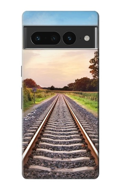 S3866 Railway Straight Train Track Case For Google Pixel 7 Pro