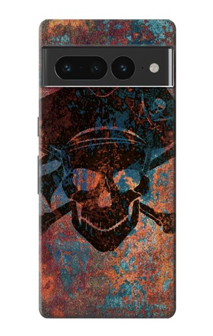 S3895 Pirate Skull Metal Case For Google Pixel 7 Pro