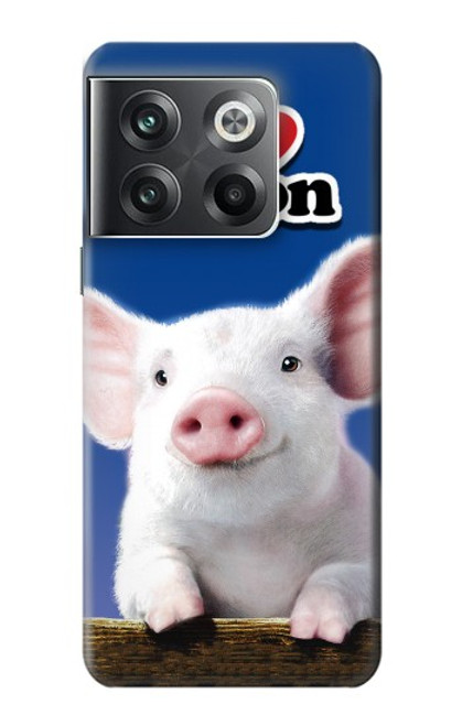 S0608 I Love Bacon Cute Baby Pig Case For OnePlus Ace Pro