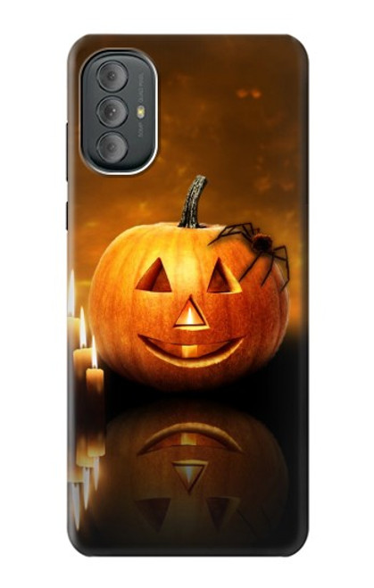 S1083 Pumpkin Spider Candles Halloween Case For Motorola Moto G Power 2022, G Play 2023