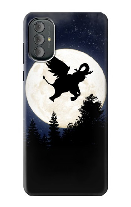 S3323 Flying Elephant Full Moon Night Case For Motorola Moto G Power 2022, G Play 2023