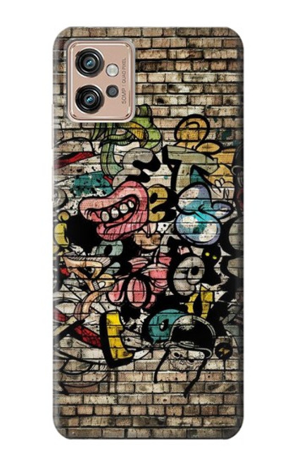S3394 Graffiti Wall Case For Motorola Moto G32
