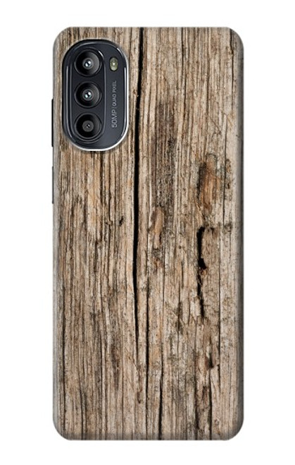 S0600 Wood Graphic Printed Case For Motorola Moto G52, G82 5G