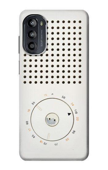 S1857 Retro Transistor Radio Case For Motorola Moto G52, G82 5G