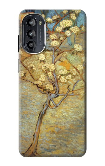 S1978 Van Gogh Letter Pear Tree Blossom Case For Motorola Moto G52, G82 5G