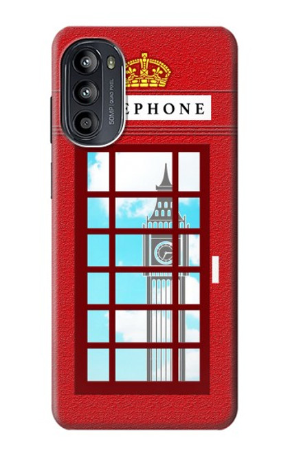 S2059 England British Telephone Box Minimalist Case For Motorola Moto G52, G82 5G