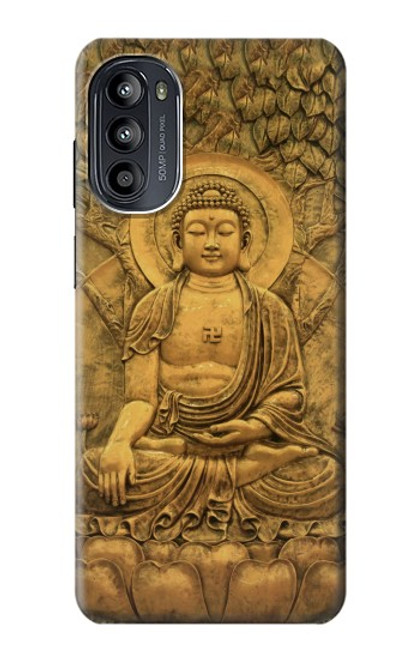 S2452 Buddha Bas Relief Art Graphic Printed Case For Motorola Moto G52, G82 5G