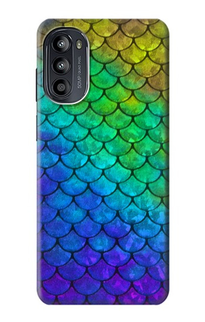 S2930 Mermaid Fish Scale Case For Motorola Moto G52, G82 5G